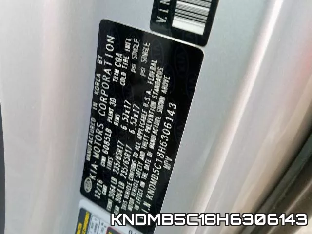 KNDMB5C18H6306143 фото 2