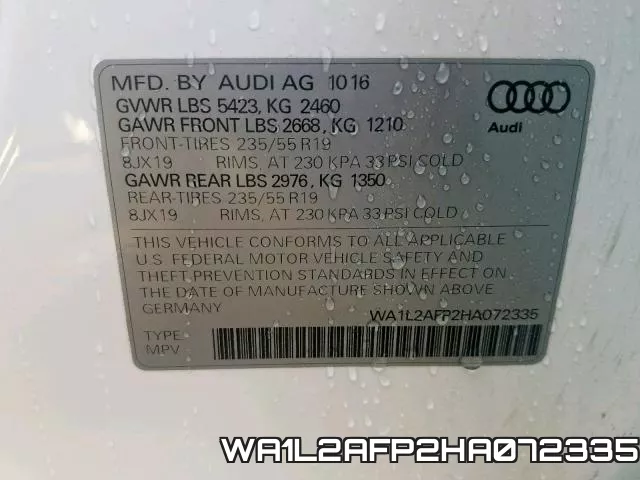 WA1L2AFP2HA072335 фото 2