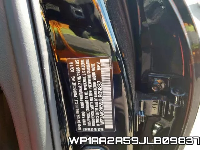 WP1AA2A59JLB09837 фото 2