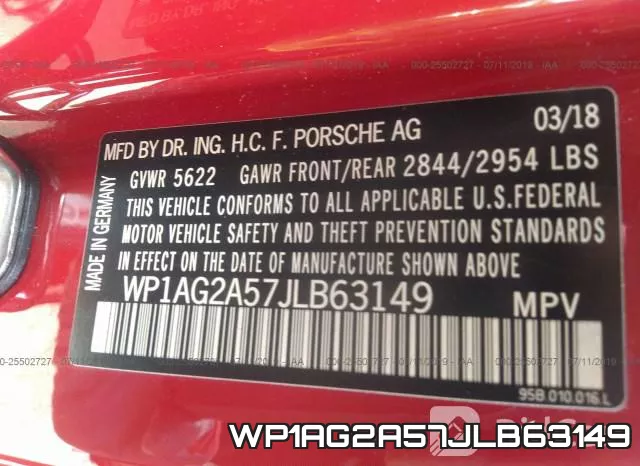 WP1AG2A57JLB63149 фото 9