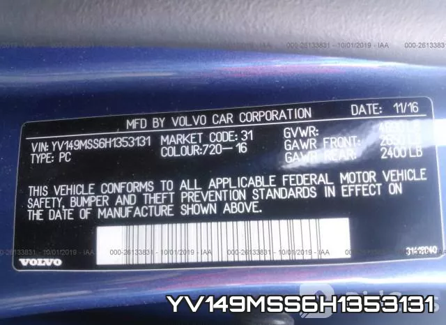 YV149MSS6H1353131 фото 9