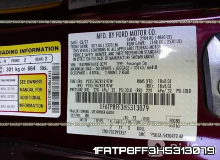 1FATP8FF3H5313079 фото 10