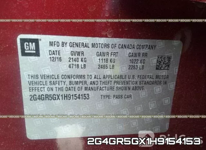 2G4GR5GX1H9154153 фото 10