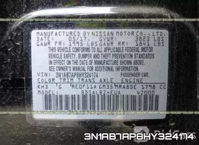 3N1AB7AP8HY324174 фото 10