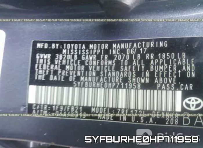 5YFBURHE0HP711958 фото 10