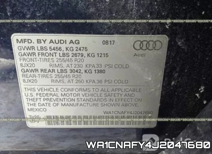 WA1CNAFY4J2047680 фото 10