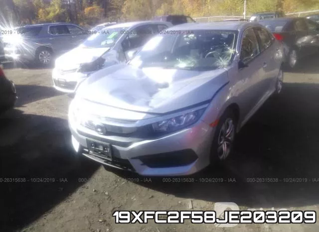 19XFC2F58JE203209 фото 2
