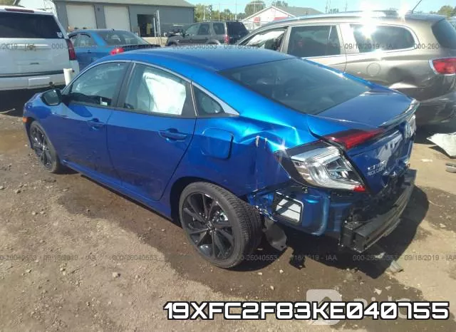 19XFC2F83KE040755 фото 3