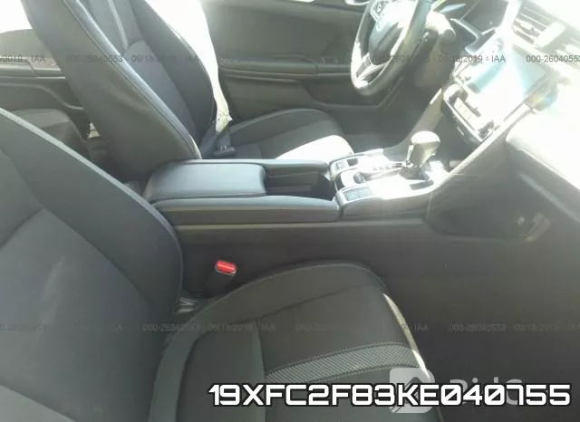 19XFC2F83KE040755 фото 5