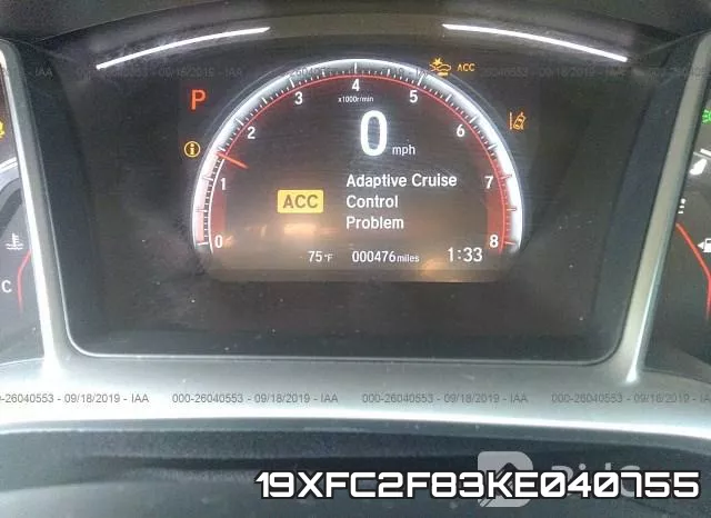 19XFC2F83KE040755 фото 7