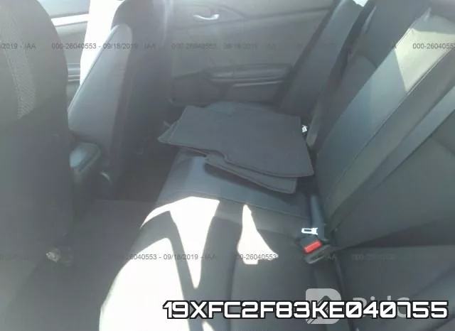 19XFC2F83KE040755 фото 8