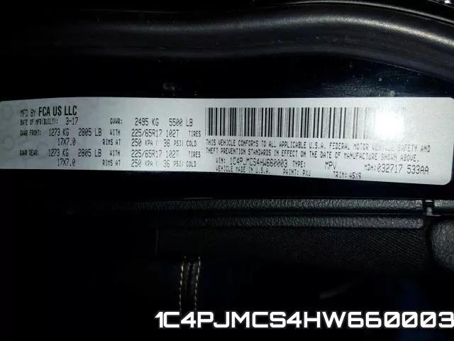 1C4PJMCS4HW660003 фото 2