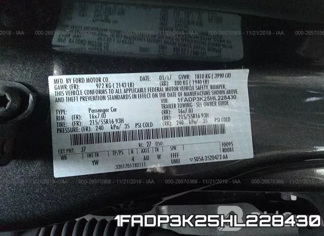 1FADP3K25HL228430 фото 8