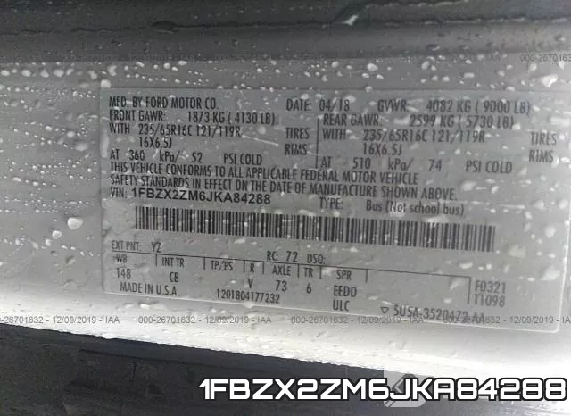 1FBZX2ZM6JKA84288 фото 10