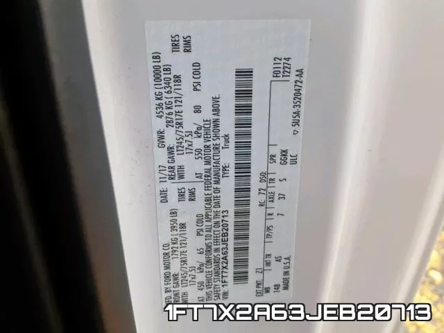 1FT7X2A63JEB20713 фото 2