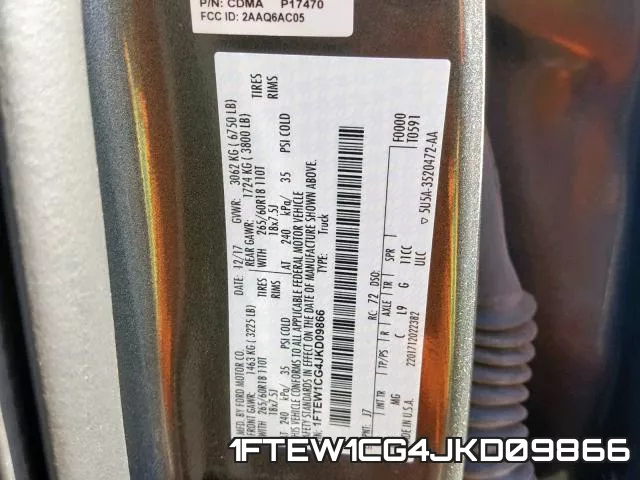 1FTEW1CG4JKD09866 фото 2