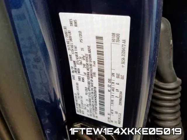 1FTEW1E4XKKE05019 фото 2