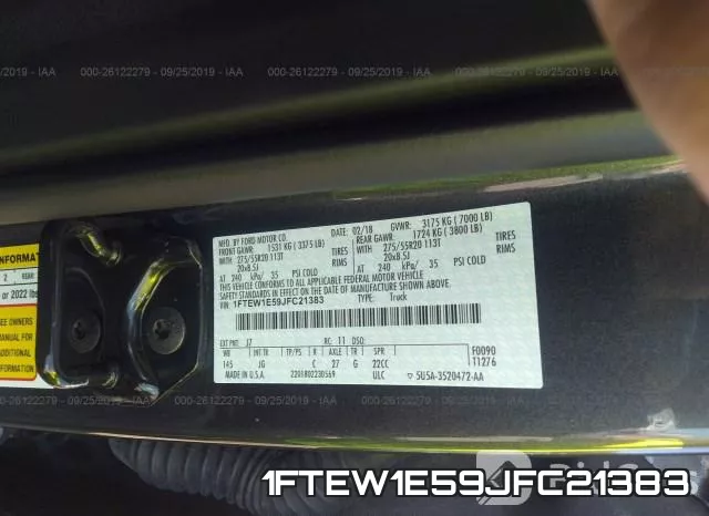 1FTEW1E59JFC21383 фото 10