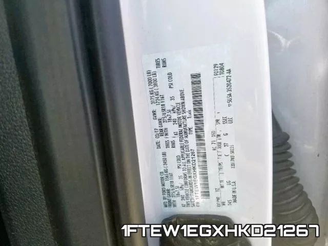 1FTEW1EGXHKD21267 фото 2