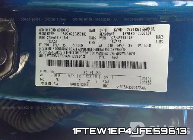 1FTEW1EP4JFE59613 фото 10