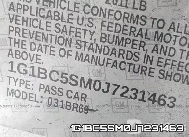 1G1BC5SM0J7231463 фото 10