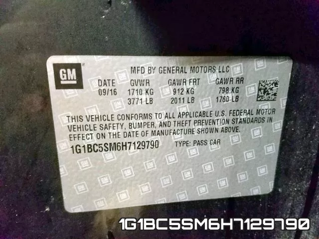 1G1BC5SM6H7129790 фото 2
