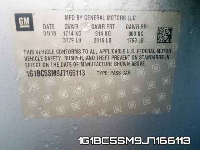 1G1BC5SM9J7166113 фото 2
