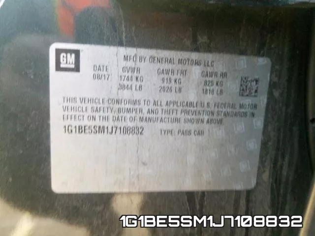 1G1BE5SM1J7108832 фото 2
