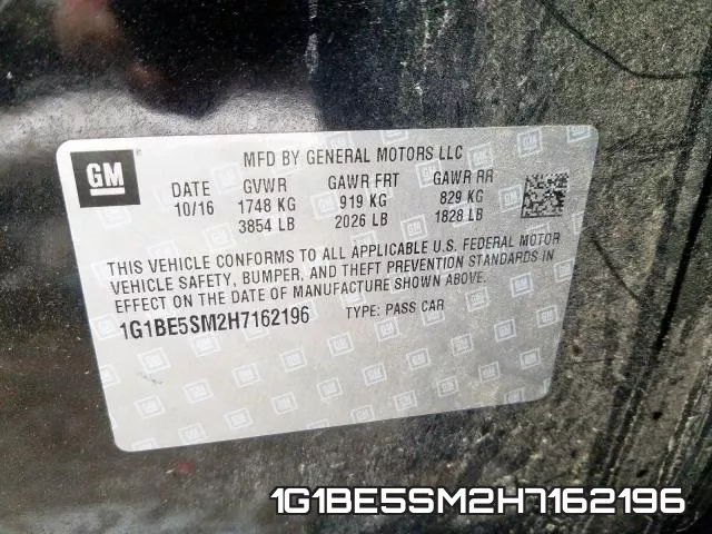 1G1BE5SM2H7162196 фото 2