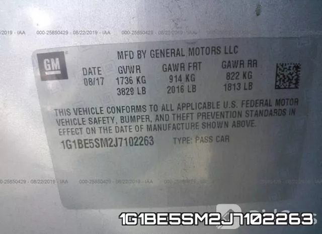 1G1BE5SM2J7102263 фото 9