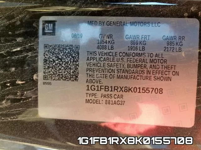 1G1FB1RX8K0155708 фото 2