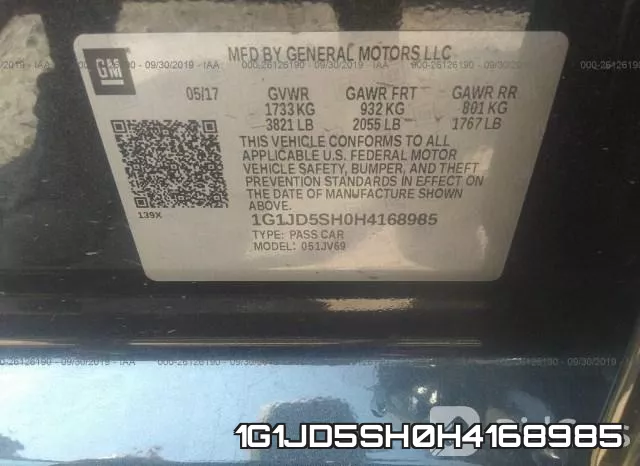 1G1JD5SH0H4168985 фото 10
