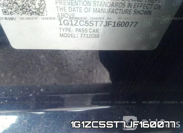 1G1ZC5ST7JF160077 фото 8