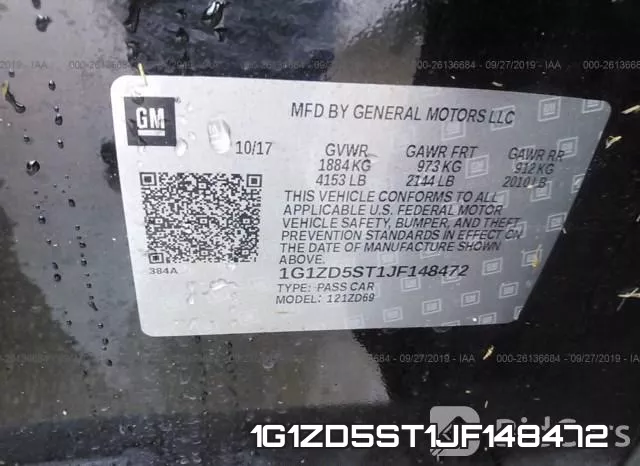 1G1ZD5ST1JF148472 фото 10