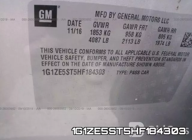 1G1ZE5ST5HF184303 фото 9