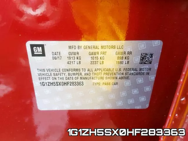 1G1ZH5SX0HF283363 фото 2
