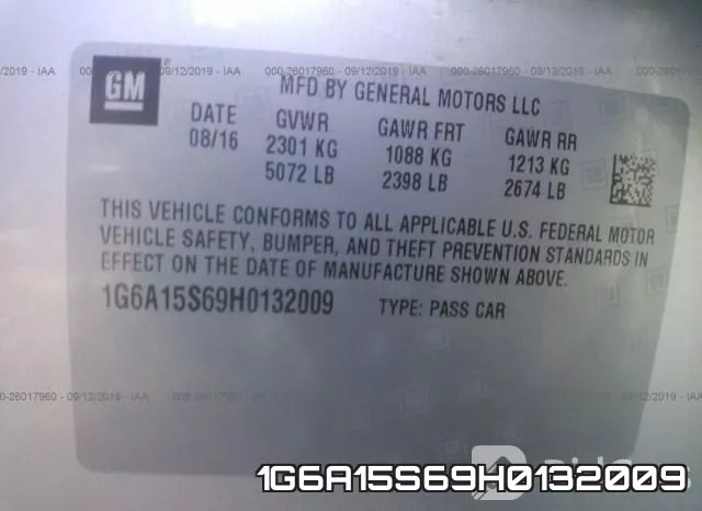 1G6A15S69H0132009 фото 9