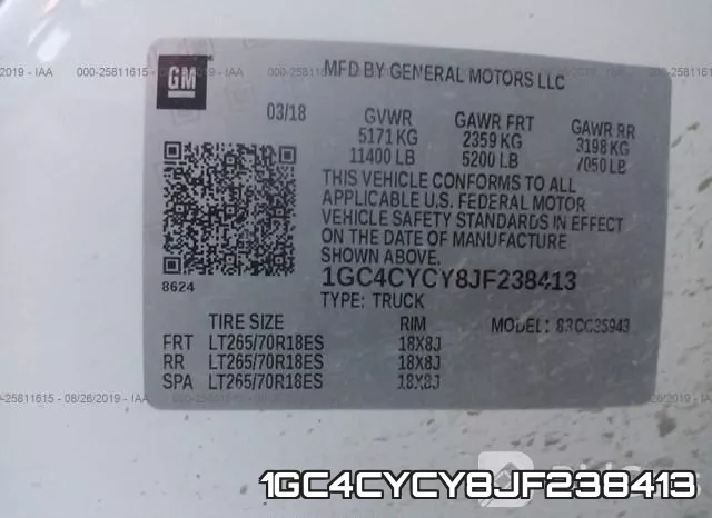 1GC4CYCY8JF238413 фото 10