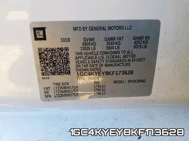 1GC4KYEY8KF173628 фото 2
