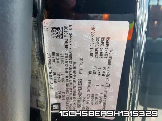 1GCHSBEA9H1315329 фото 2