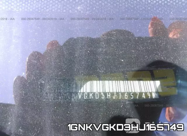 1GNKVGKD3HJ165749 фото 9