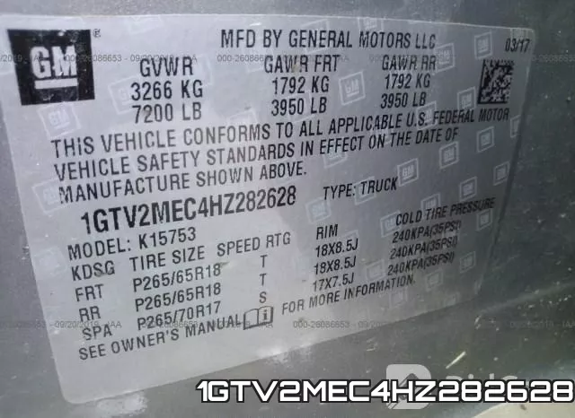 1GTV2MEC4HZ282628 фото 10