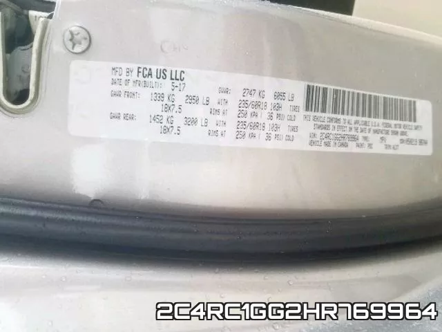 2C4RC1GG2HR769964 фото 2