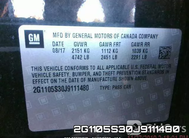 2G1105S30J9111480 фото 7
