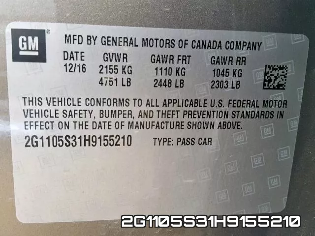 2G1105S31H9155210 фото 2