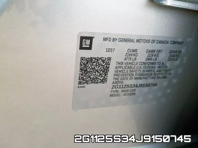 2G1125S34J9150745 фото 2