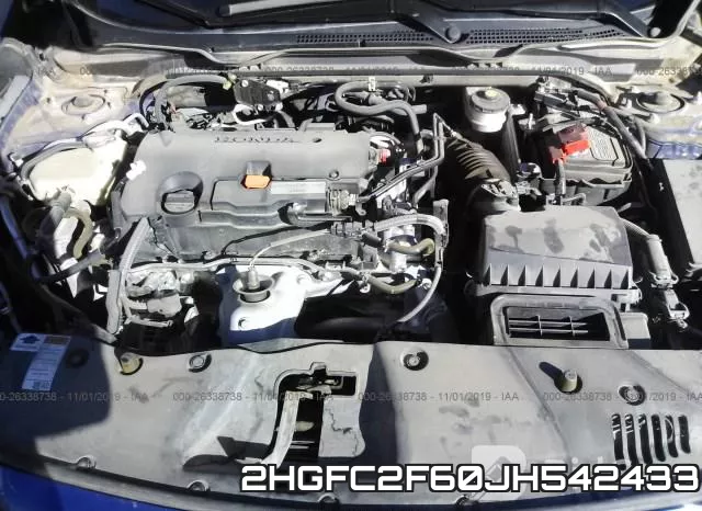 2HGFC2F60JH542433 фото 2