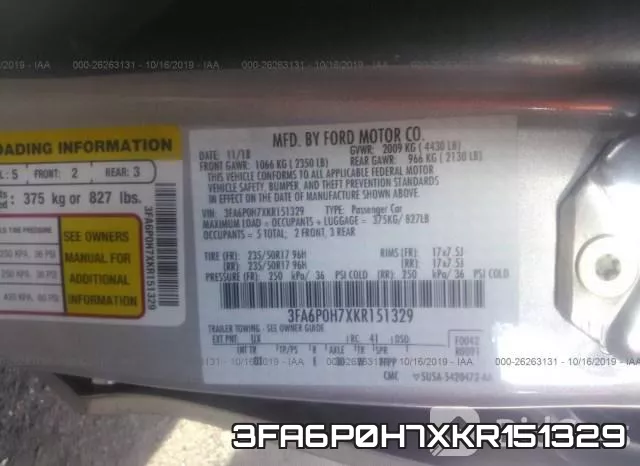 3FA6P0H7XKR151329 фото 9