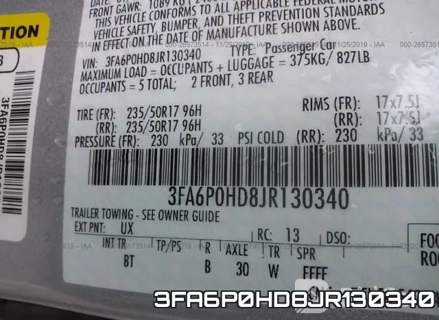 3FA6P0HD8JR130340 фото 9