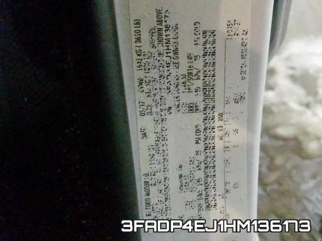 3FADP4EJ1HM136173 фото 2